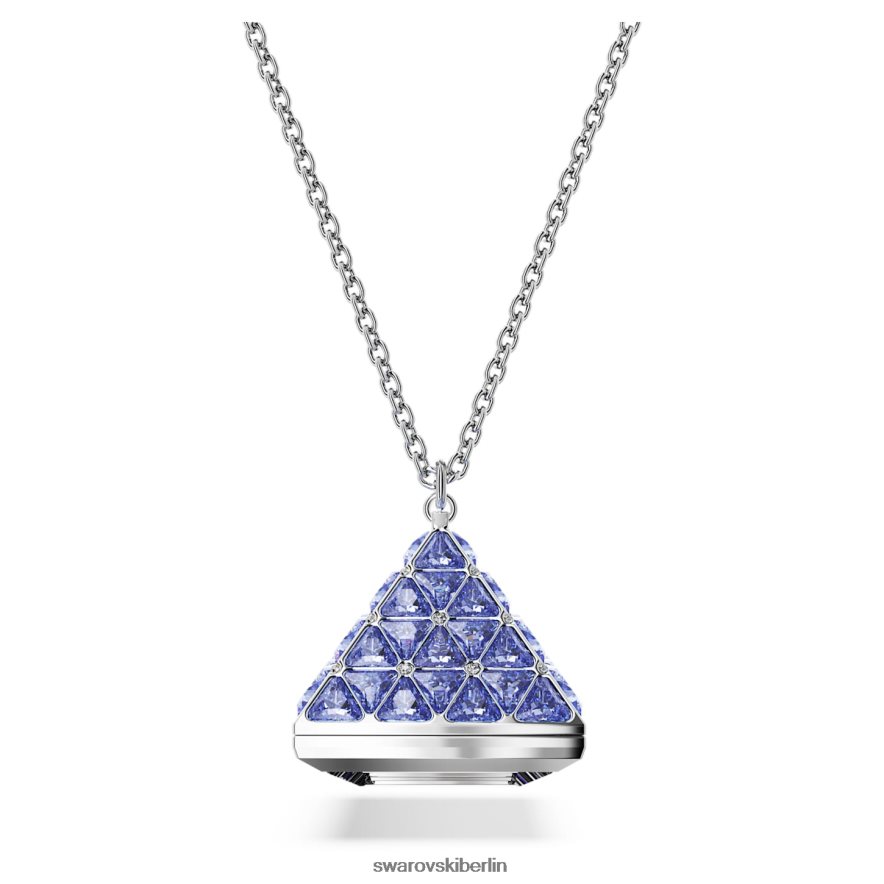 Swarovski Anhängeruhr Dreiecksschliff, blau, Edelstahl Schmuck HLT448230