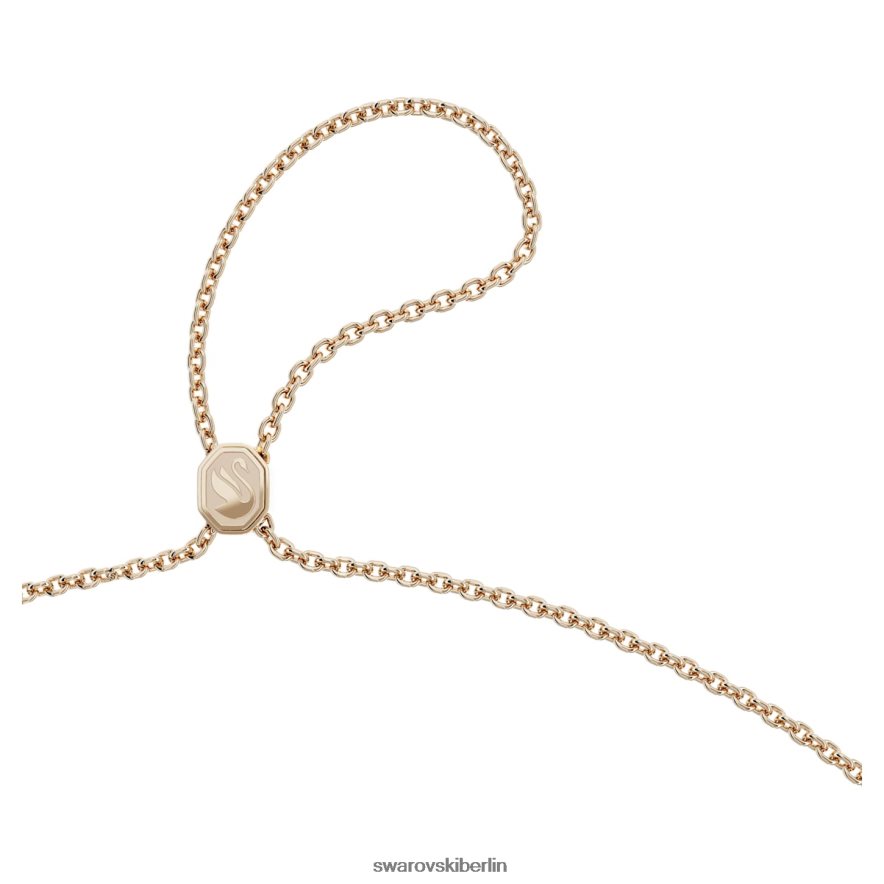Swarovski Anhängeruhr Dreiecksschliff, grün, champagnergoldfarbenes Finish Schmuck HLT448224
