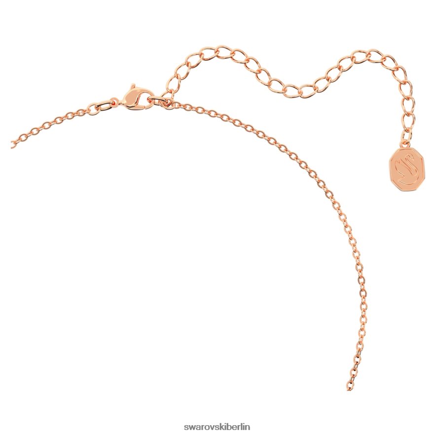 Swarovski Bella V Anhänger runder Schliff, rosa, rosévergoldet Schmuck HLT448184