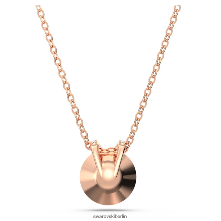 Swarovski Bella V Anhänger runder Schliff, rosa, rosévergoldet Schmuck HLT448184