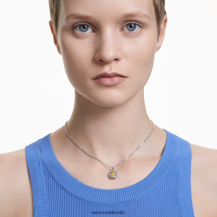 Swarovski Chroma-Anhänger Achteckschliff, mehrfarbig, rhodiniert Schmuck HLT448183