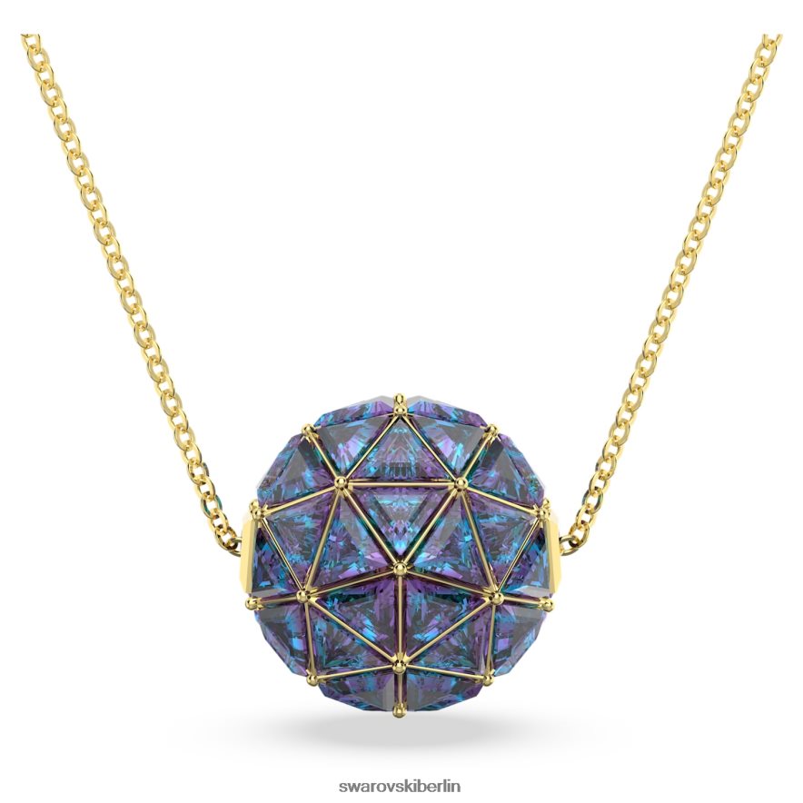 Swarovski Curiosa-Anhänger Dreiecksschliff, blau, vergoldet Schmuck HLT448250