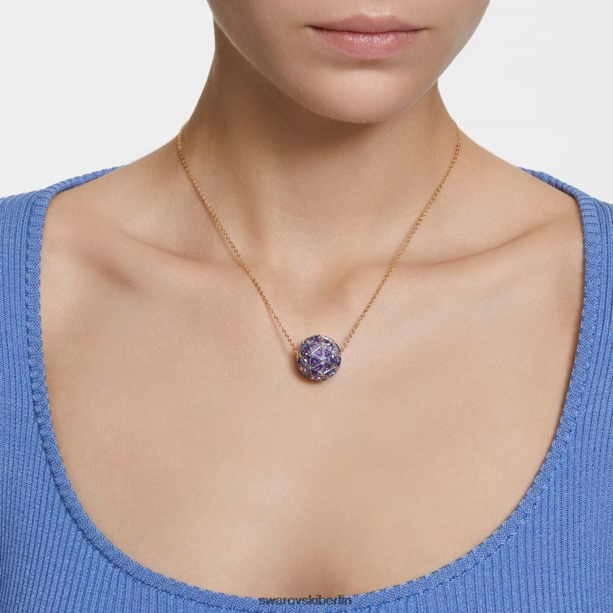 Swarovski Curiosa-Anhänger Dreiecksschliff, blau, vergoldet Schmuck HLT448250