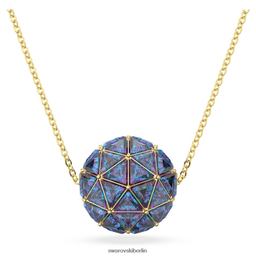 Swarovski Curiosa-Anhänger Dreiecksschliff, blau, vergoldet Schmuck HLT448250