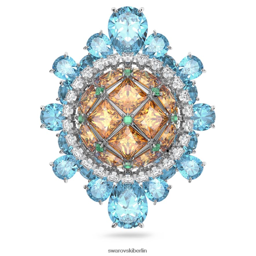 Swarovski Curiosa-Brosche mehrfarbig, rhodiniert Schmuck HLT448245