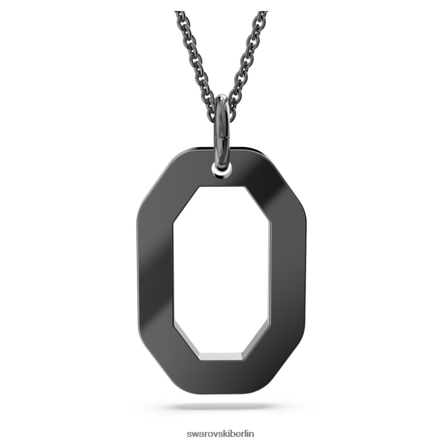 Swarovski Dextera-Anhänger Achteckform, schwarz, rutheniumbeschichtet Schmuck HLT448235