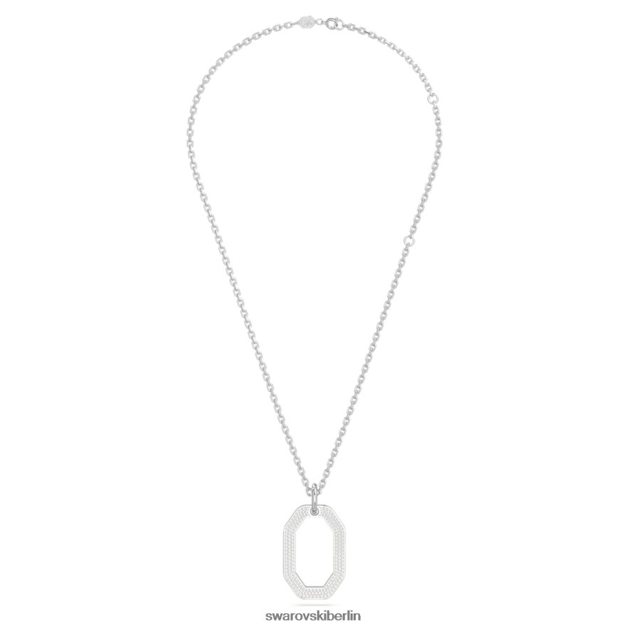 Swarovski Dextera-Anhänger Achteckform, weiß, rhodiniert Schmuck HLT448232