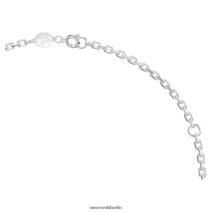 Swarovski Dextera-Anhänger Achteckform, weiß, rhodiniert Schmuck HLT448232
