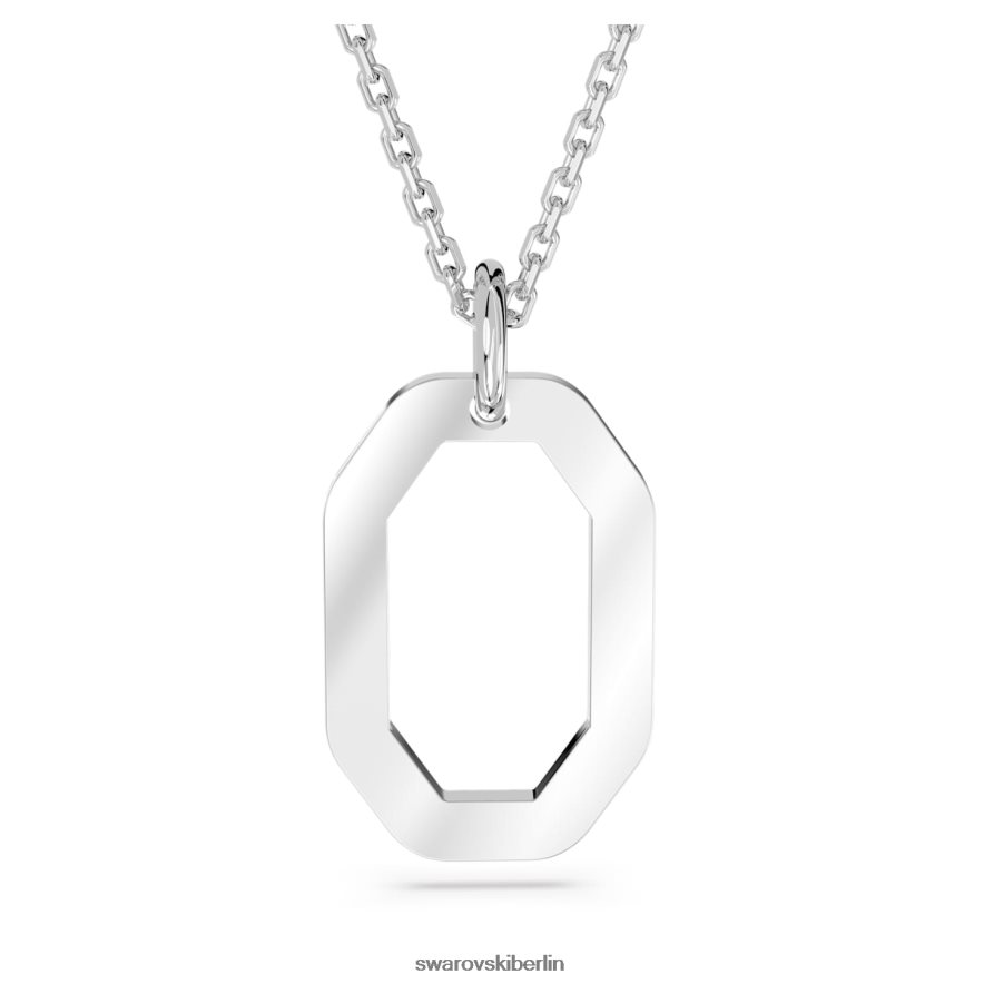 Swarovski Dextera-Anhänger Achteckform, weiß, rhodiniert Schmuck HLT448232