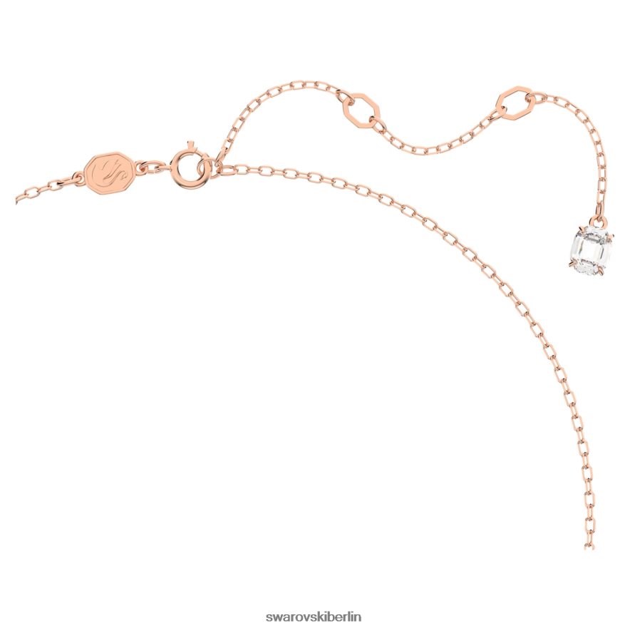 Swarovski Dextera-Anhänger Achteckform, weiß, rosévergoldet Schmuck HLT448234