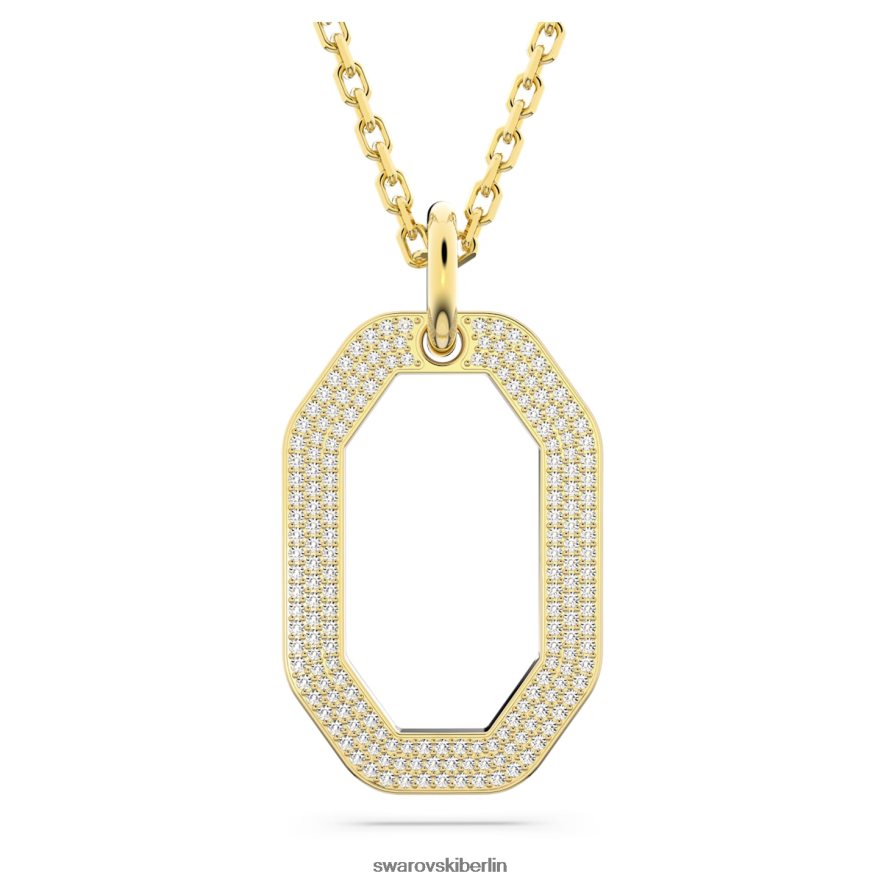 Swarovski Dextera-Anhänger Achteckform, weiß, vergoldet Schmuck HLT448251