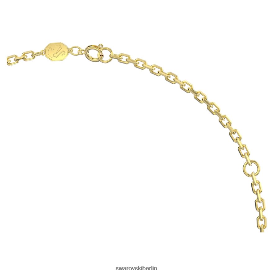 Swarovski Dextera-Anhänger Achteckform, weiß, vergoldet Schmuck HLT448251