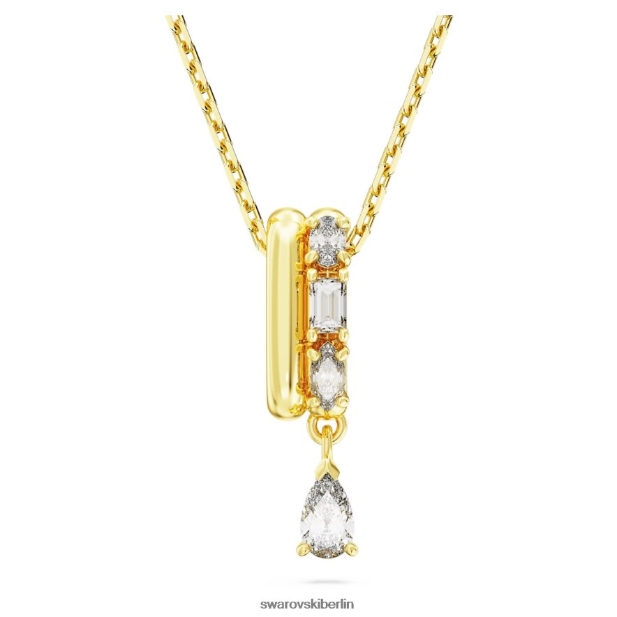 Swarovski Dextera-Anhänger Mischschliffe, weiß, vergoldet Schmuck HLT448281