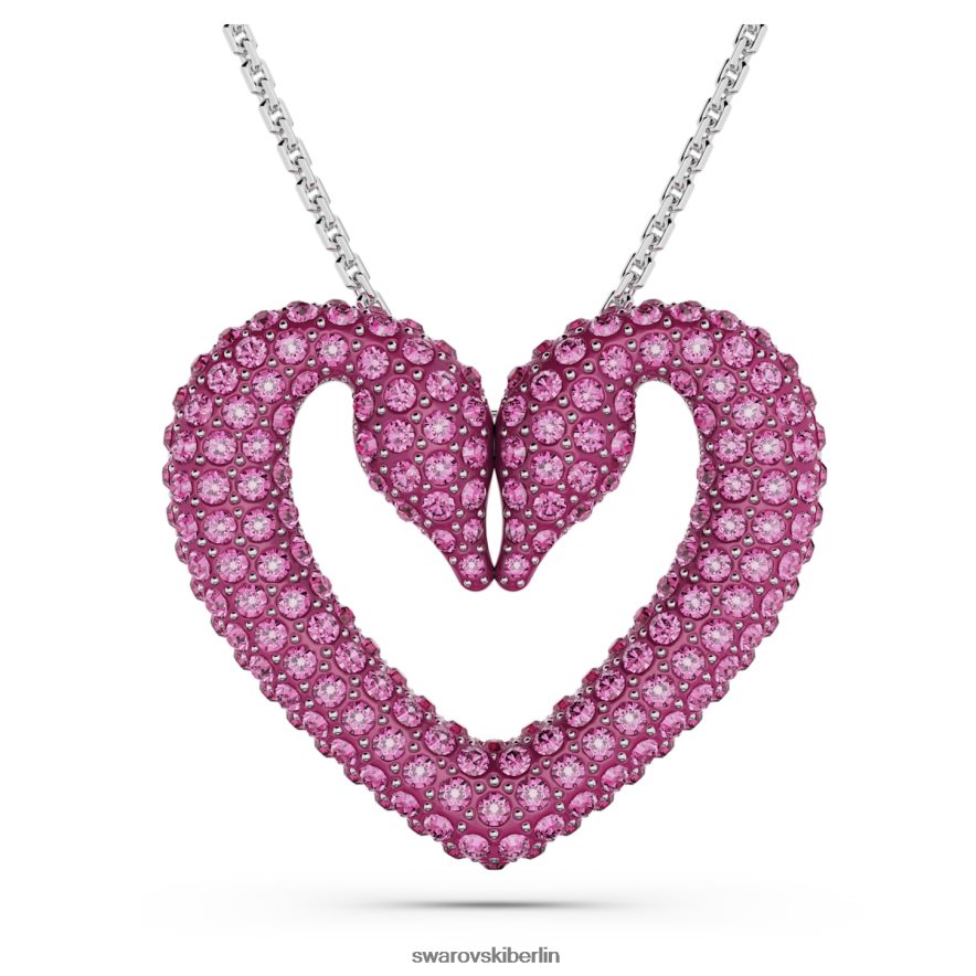 Swarovski Ein Anhänger Herz, rosa, rhodiniert Schmuck HLT448283