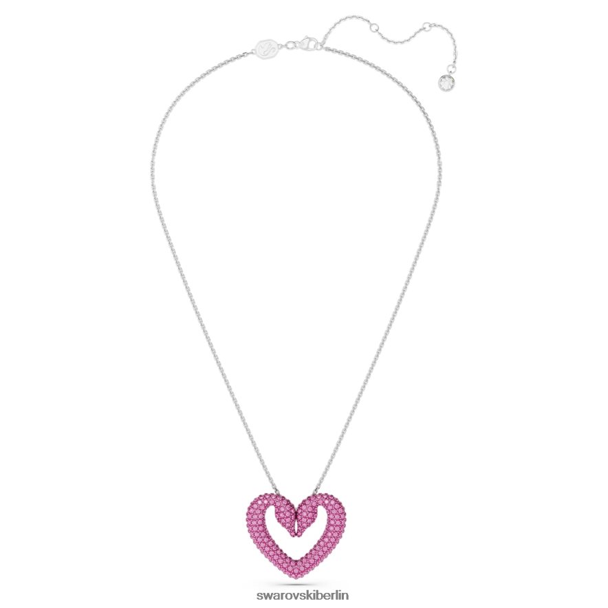 Swarovski Ein Anhänger Herz, rosa, rhodiniert Schmuck HLT448283