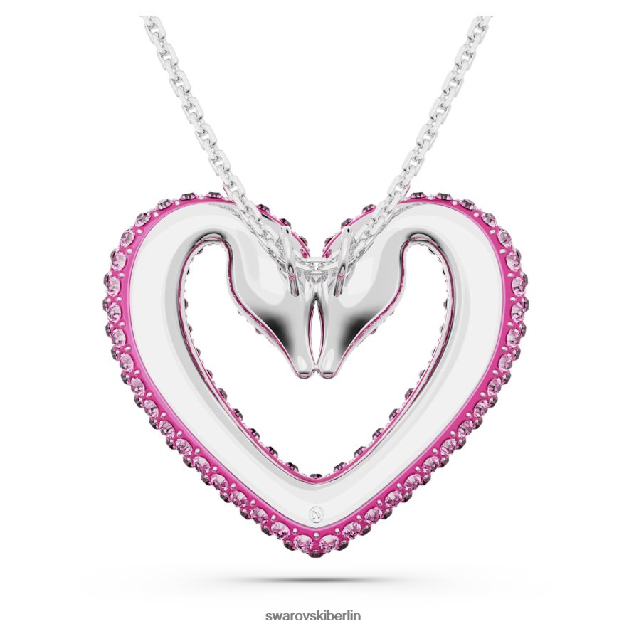 Swarovski Ein Anhänger Herz, rosa, rhodiniert Schmuck HLT448283