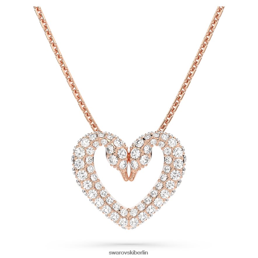 Swarovski Ein Anhänger Herz, weiß, rosévergoldet Schmuck HLT448246