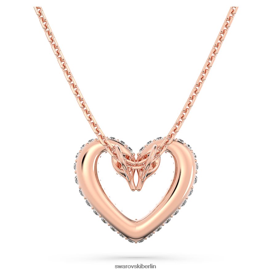 Swarovski Ein Anhänger Herz, weiß, rosévergoldet Schmuck HLT448340