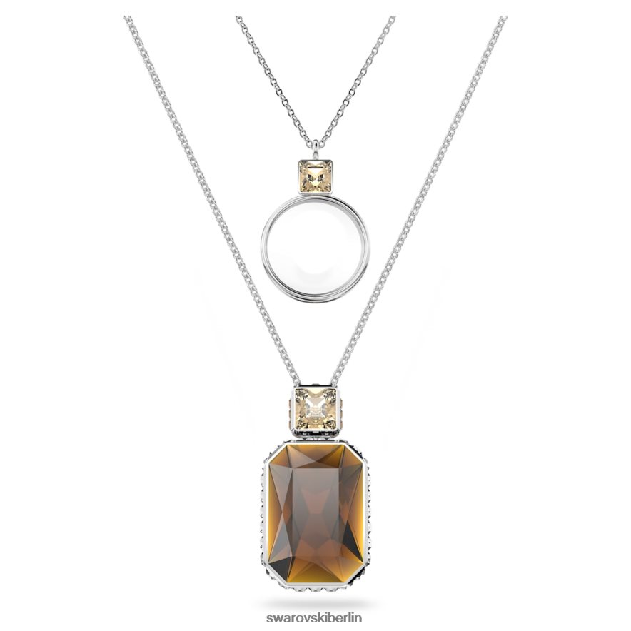 Swarovski Eleganz von Afrika-Anhänger braun, rhodiniert Schmuck HLT448290