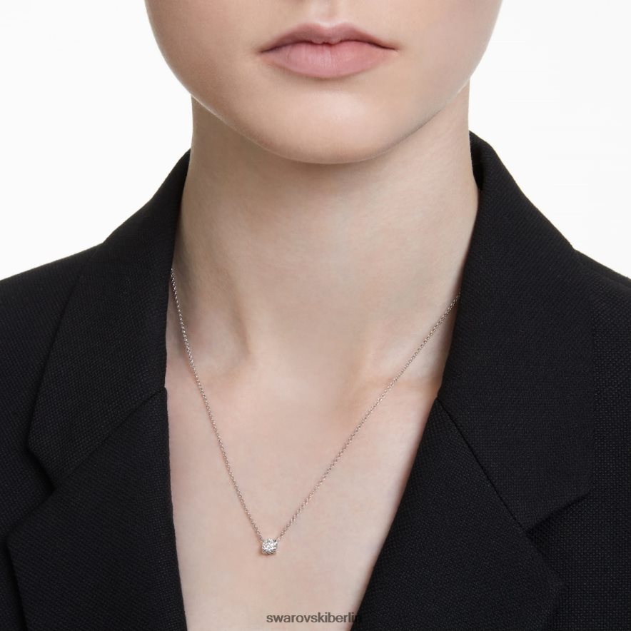 Swarovski Ewigkeitsanhänger 14 Karat Weißgold Schmuck HLT448221