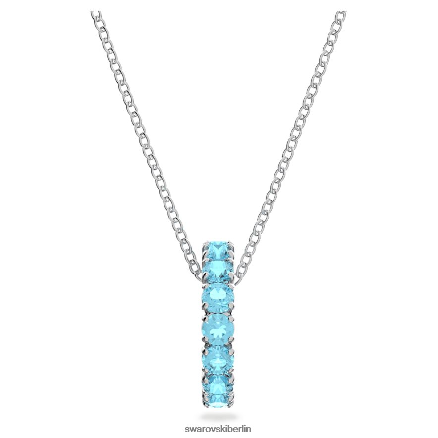 Swarovski Exalta-Anhänger Rundschliff, blau, rhodiniert Schmuck HLT448309