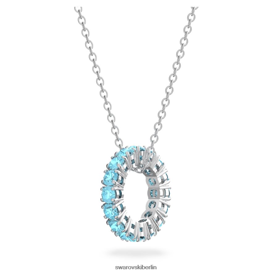 Swarovski Exalta-Anhänger Rundschliff, blau, rhodiniert Schmuck HLT448309