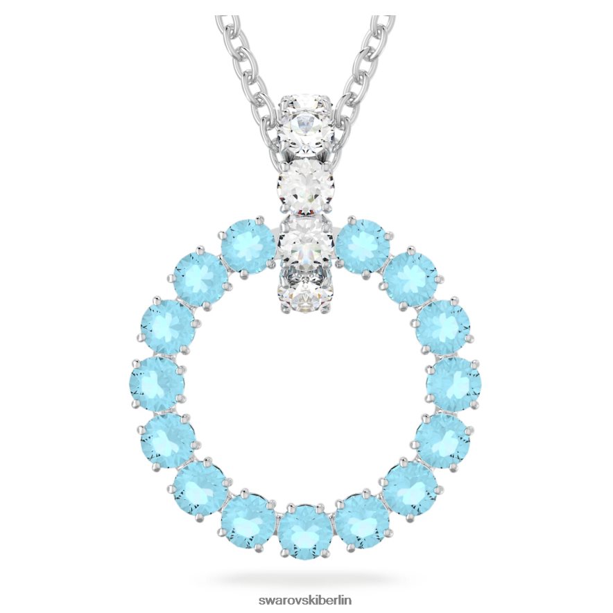 Swarovski Exalta-Anhänger Rundschliff, blau, rhodiniert Schmuck HLT448342