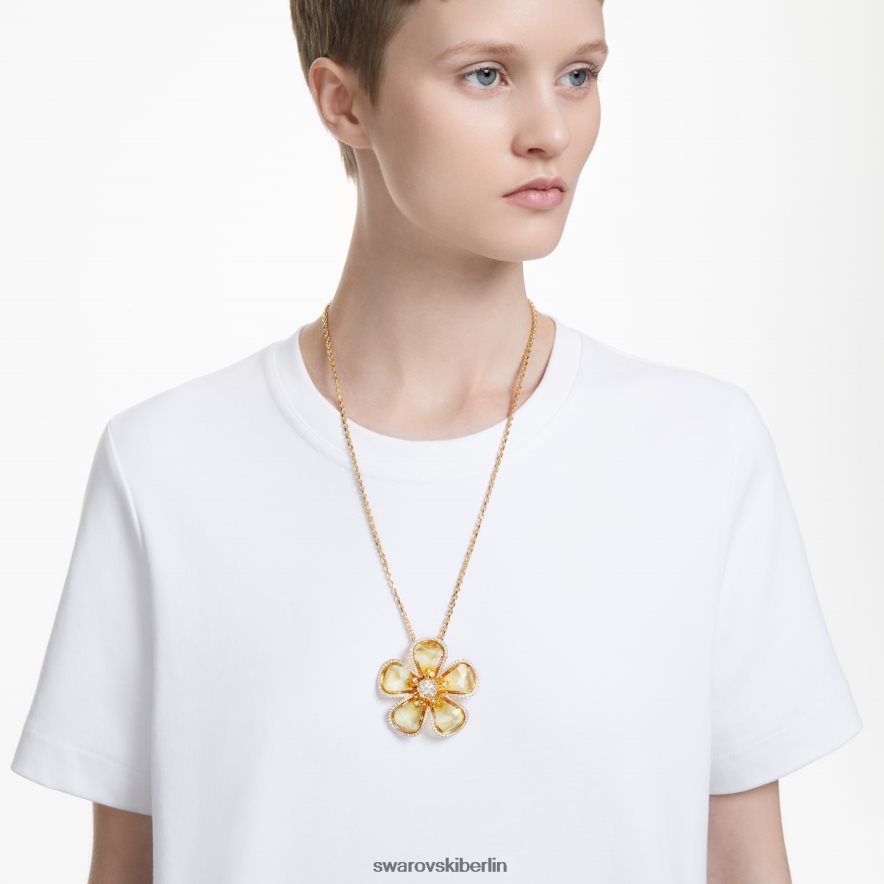 Swarovski Florere-Anhänger Blume, gelb, vergoldet Schmuck HLT448261