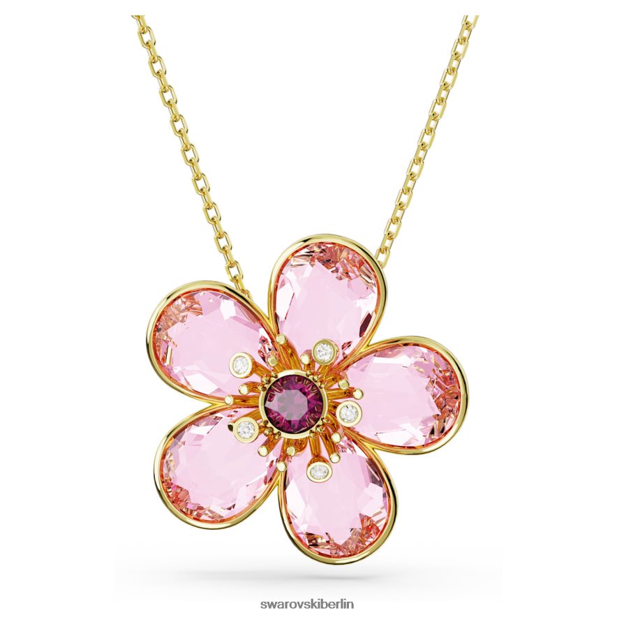 Swarovski Florere-Anhänger Blume, rosa, vergoldet Schmuck HLT448160