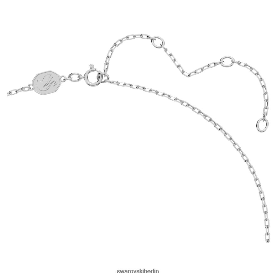 Swarovski Fluenta-Anhänger neu entzündete Kristalle, weiß, rhodiniert Schmuck HLT448338