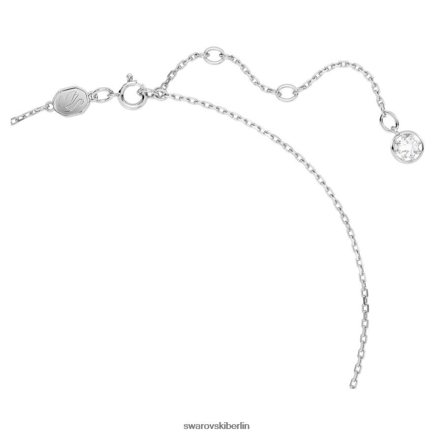 Swarovski Geburtsstein-Anhänger im Quadratschliff Oktober, rosa, rhodiniert Schmuck HLT448196