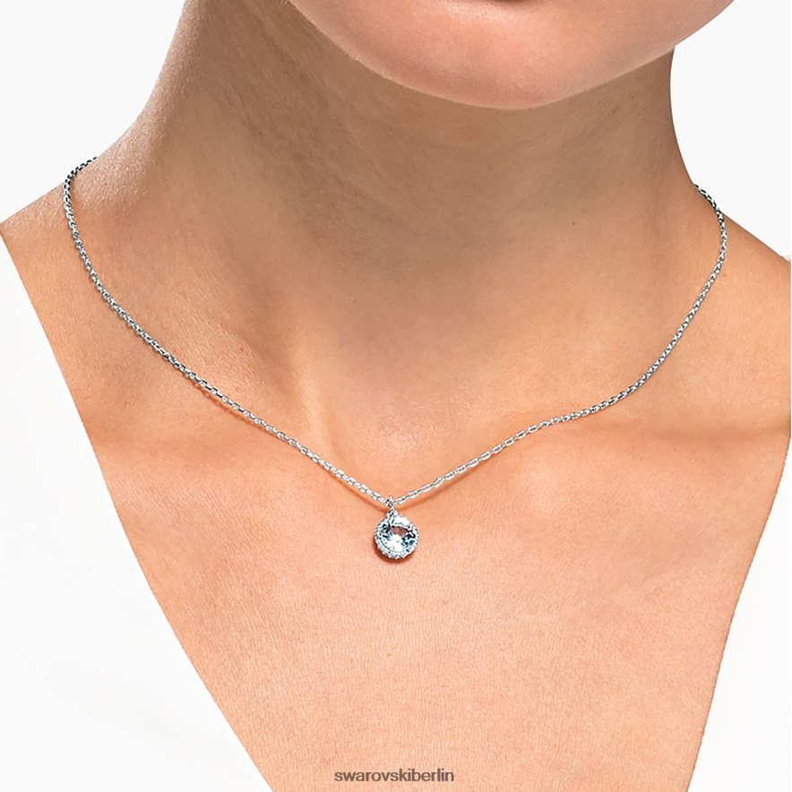 Swarovski Geburtssteinanhänger im Rundschliff April, weiß, rhodiniert Schmuck HLT448312