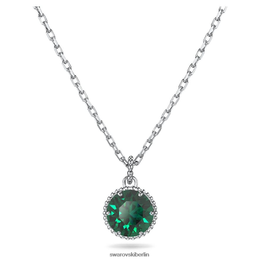 Swarovski Geburtssteinanhänger im Rundschliff Mai, grün, rhodiniert Schmuck HLT448292