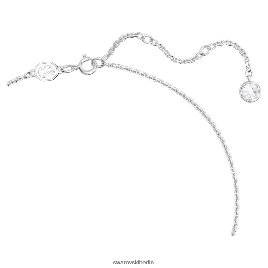 Swarovski Gema-Anhänger Mischschliffe, Blume, rosa, rhodiniert Schmuck HLT448161