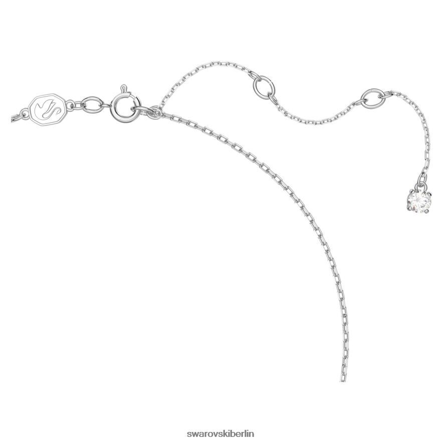 Swarovski Gema-Anhänger Mischschliffe, Blume, weiß, rhodiniert Schmuck HLT448194