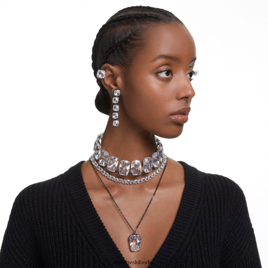 Swarovski Harmonia-Anhänger Übergroßer Kristall, weiß, Metallmix-Finish Schmuck HLT448193