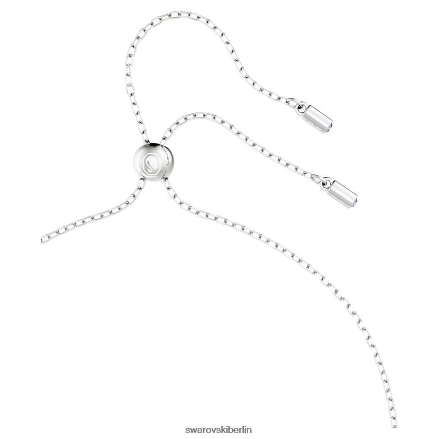 Swarovski Hohler Anhänger ineinandergreifende Schlaufe, blau, rhodiniert Schmuck HLT448278