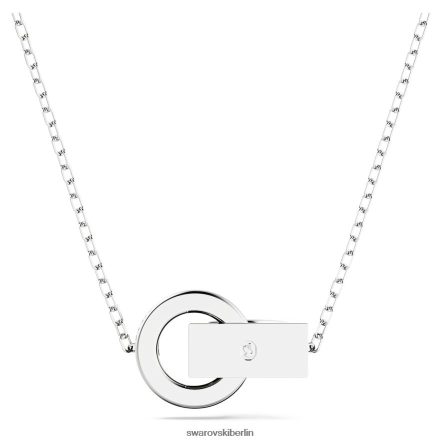 Swarovski Hohler Anhänger ineinandergreifende Schlaufe, blau, rhodiniert Schmuck HLT448278