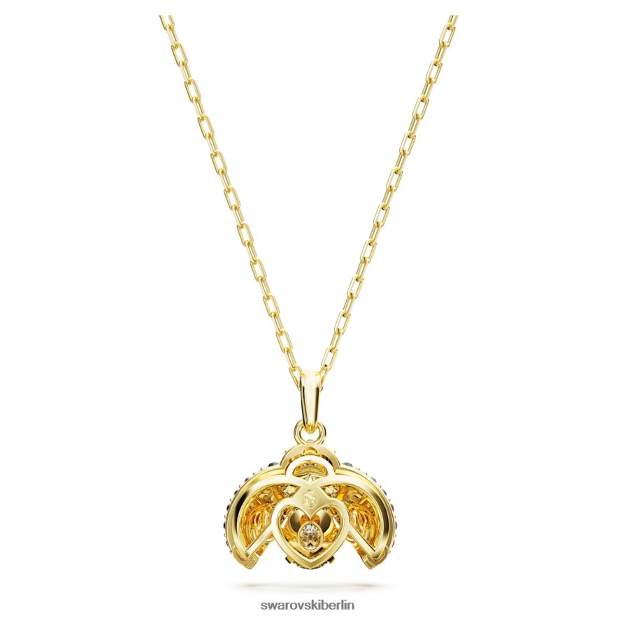 Swarovski Idylle-Anhänger Marienkäfer, rot, vergoldet Schmuck HLT448277