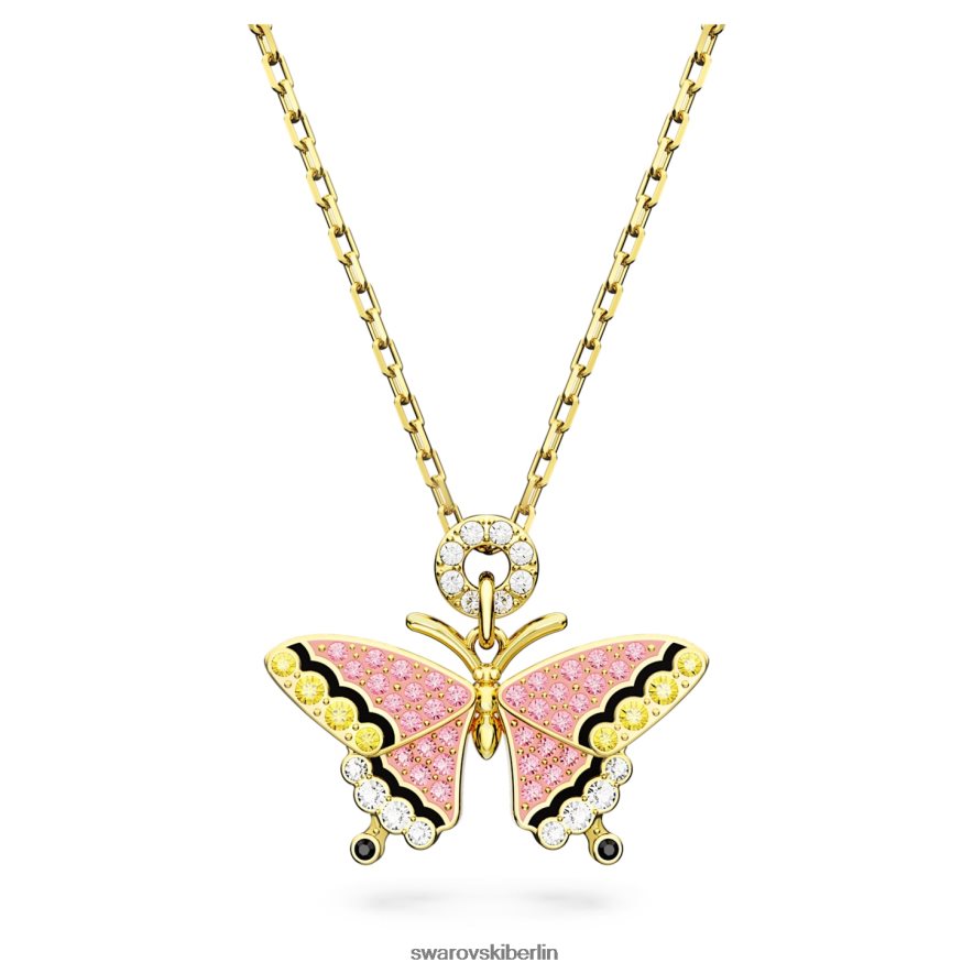 Swarovski Idylle-Anhänger Schmetterling, mehrfarbig, vergoldet Schmuck HLT448162