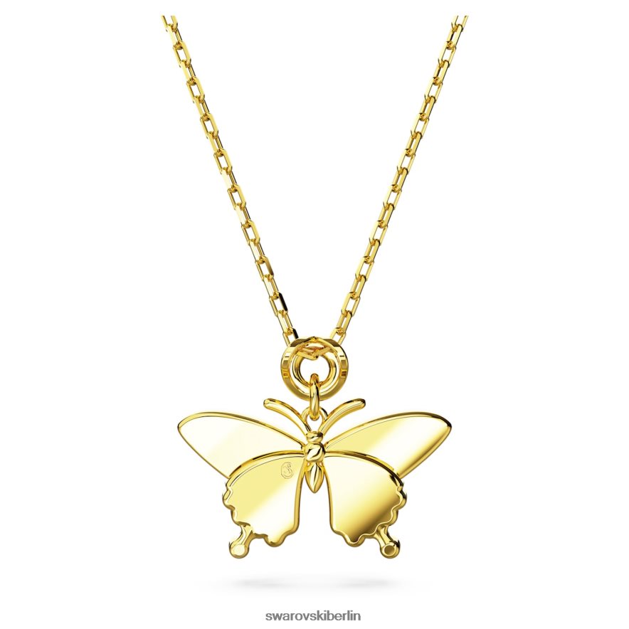 Swarovski Idylle-Anhänger Schmetterling, mehrfarbig, vergoldet Schmuck HLT448162