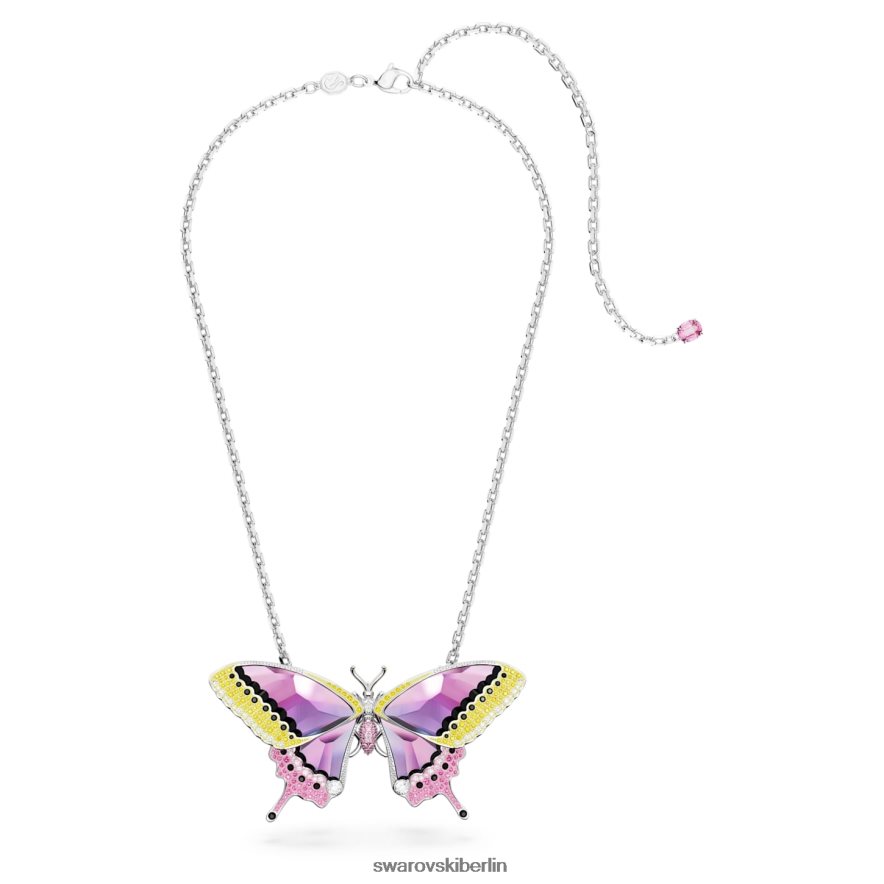 Swarovski Idyllie-Anhänger und Brosche Schmetterling, mehrfarbig, rhodiniert Schmuck HLT448332