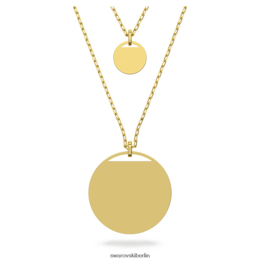 Swarovski Ingwer geschichteter Anhänger grün, vergoldet Schmuck HLT448307
