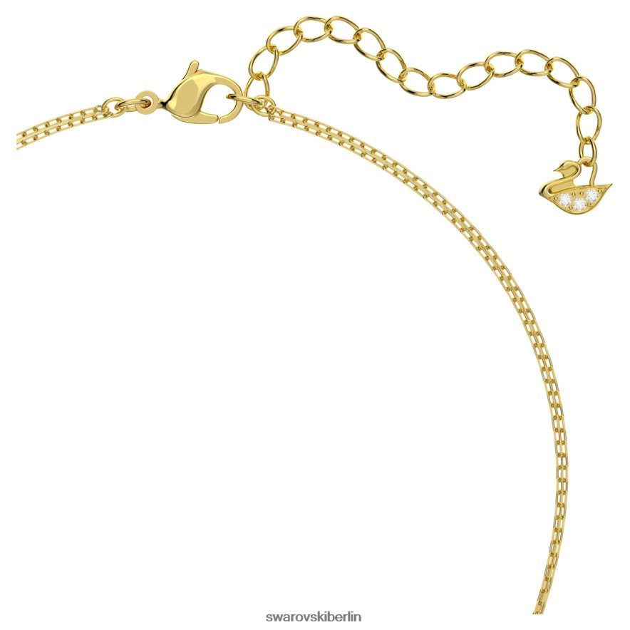 Swarovski Ingwer geschichteter Anhänger rot, vergoldet Schmuck HLT448308