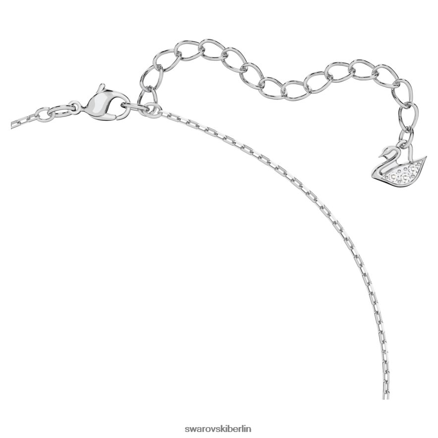 Swarovski Jahrtausend-Anhänger Achteckschliff, weiß, rhodiniert Schmuck HLT44841