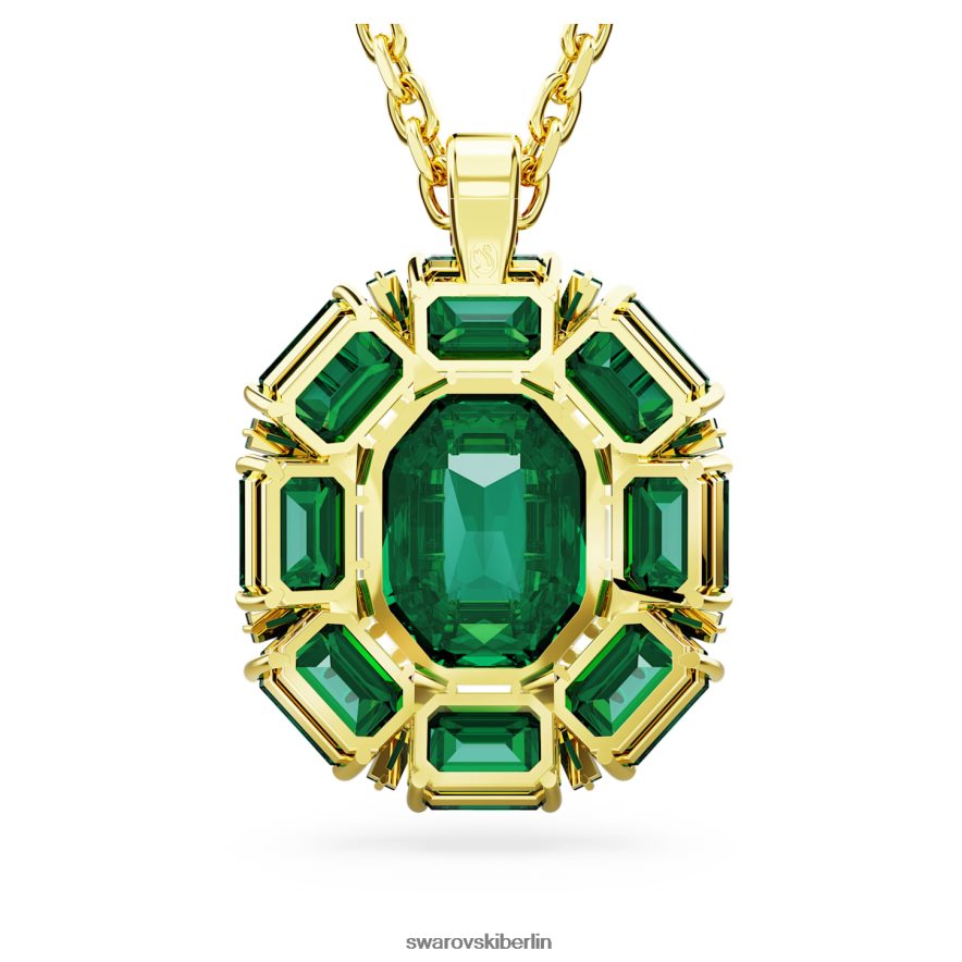 Swarovski Jahrtausend-Anhänger Mischschliffe, grün, vergoldet Schmuck HLT448164