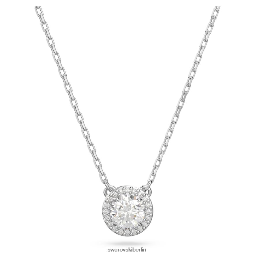 Swarovski Konstella-Anhänger Rundschliff, Pavé, weiß, rhodiniert Schmuck HLT448187