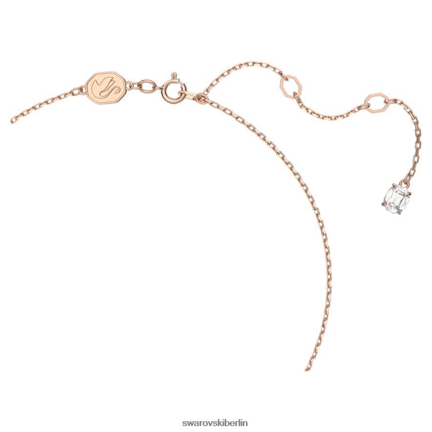Swarovski Konstella-Anhänger Rundschliff, Pavé, weiß, rosévergoldet Schmuck HLT448206