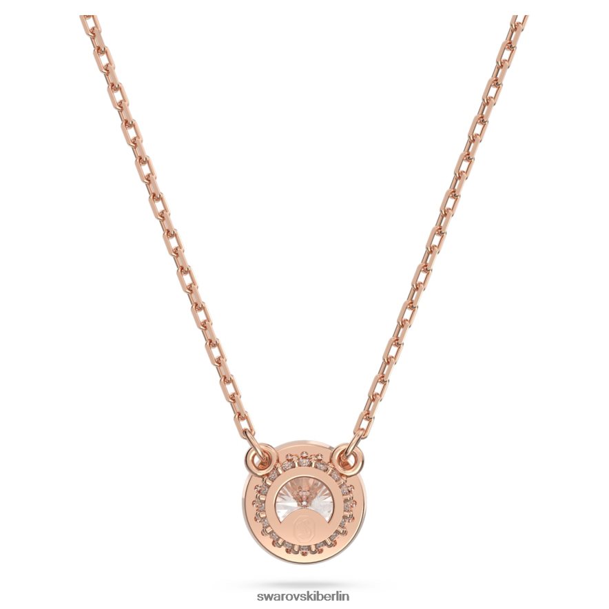 Swarovski Konstella-Anhänger Rundschliff, Pavé, weiß, rosévergoldet Schmuck HLT448206
