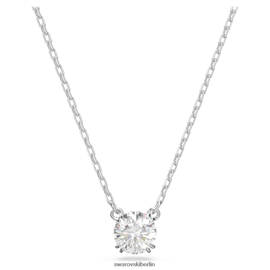 Swarovski Konstella-Anhänger Rundschliff, weiß, rhodiniert Schmuck HLT448169